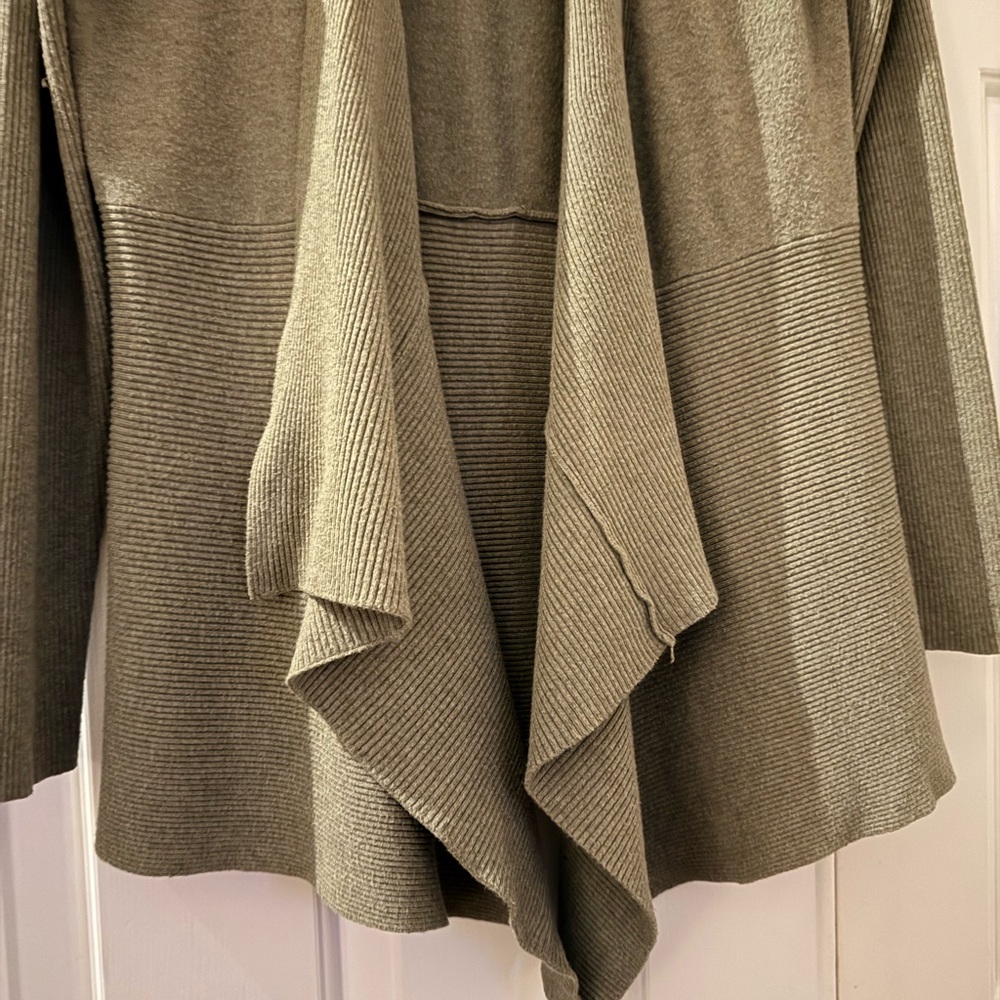 Anthropologie Olive Open-Front Cardigan - Picture 4 of 11